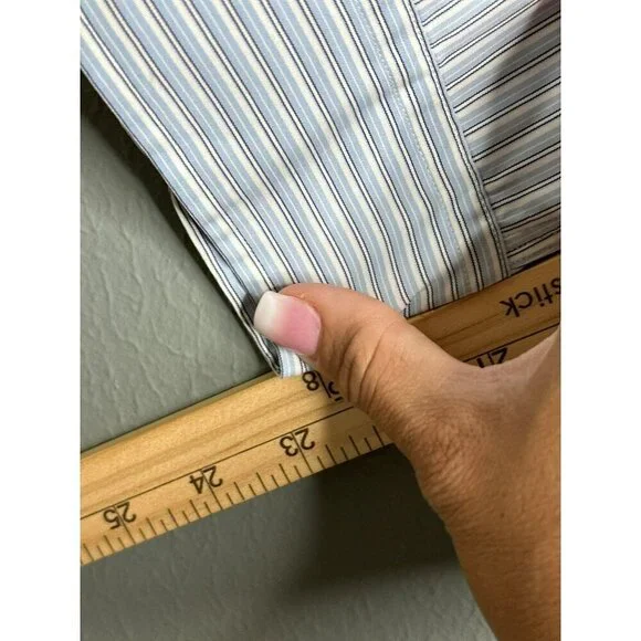 POLO by Ralph Lauren LS Button-Up Shirt Men's Large Striped Classic - Picture 10 of 11